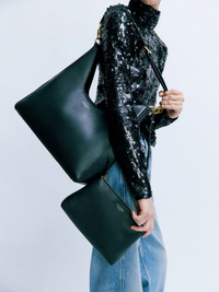 Lucy Sequined Turtleneck in Black