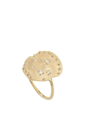 Bianca Ring in White Zircons/Gold