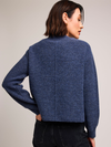 Wanda Crew Neck Sweater in Heather Blue