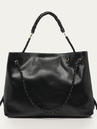 Denise Leather Bag in Black