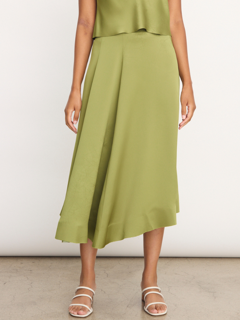 Draped Asymmetrical Skirt in Herbaria