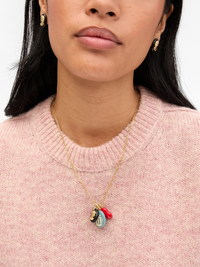 Cameo Charm Necklace in Multi