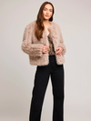 Uma Faux Fur Jacket in Smoke