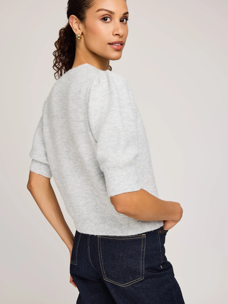 Marisol Knit Top in Heather Ash