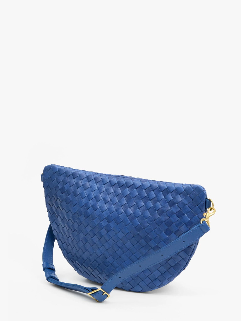 Grande Fanny Pack in French Blue Diagonal Woven