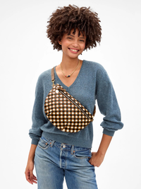 Grande Fanny Pack in Oat Gingham