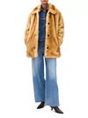 Brenna Faux Fur Jacket in Brown