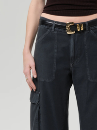 Thassos Pant in Washed Black