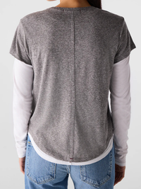 Forever Tee in Heather Grey