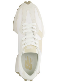 New Balance 327 Sneaker in White/Sandstone