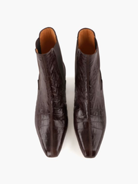Coronel Bootie in Brown Croc