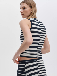 Knit Mix Striped Tank in Salute Multi