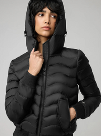 Senna-V Sustainable Lightweight Down Bomber With Hood in Black