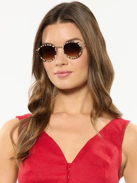 Tate Sunglasses in 18K + Domino