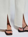 Lincoln Front Slit Knit Pant in Porcelain