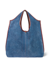 Paco Soft Tote in Jean Suede