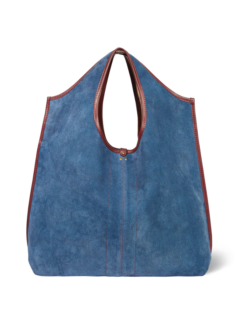 Paco Soft Tote in Jean Suede