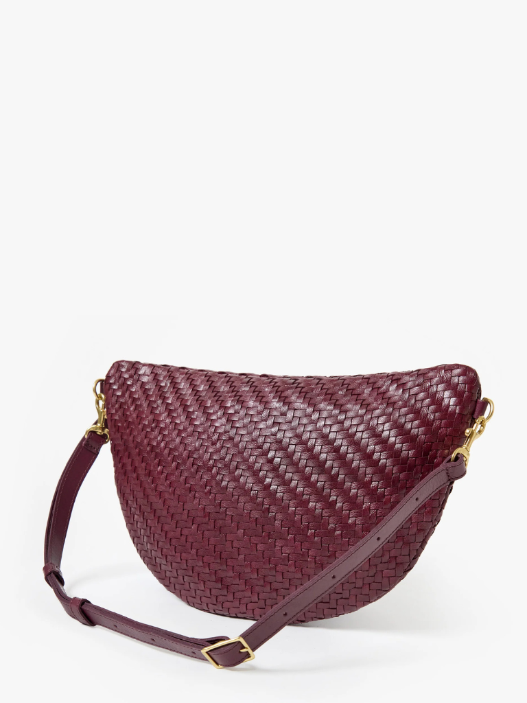 Grande Fanny Pack in Cassis Woven Zig-Zag