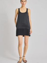 Maro Mini Shift Dress in Black