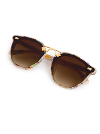 Beau Nylon Sunglasses in Sucre 18K