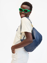 Moyen Messenger in Bleu Marine Checker