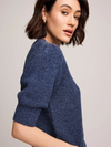 Marisol Knit Top in Heather Blue