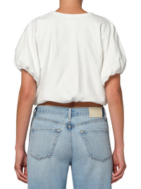 Gia Bubble Tee in White