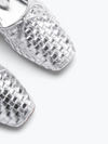 Jada Woven Ballet Flat in Silver