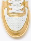 MI Basket Low Heritage Shoe in Metallic Dirty White/Rich Gold