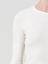 Alma Shrunken Crew Neck in Oat Milk