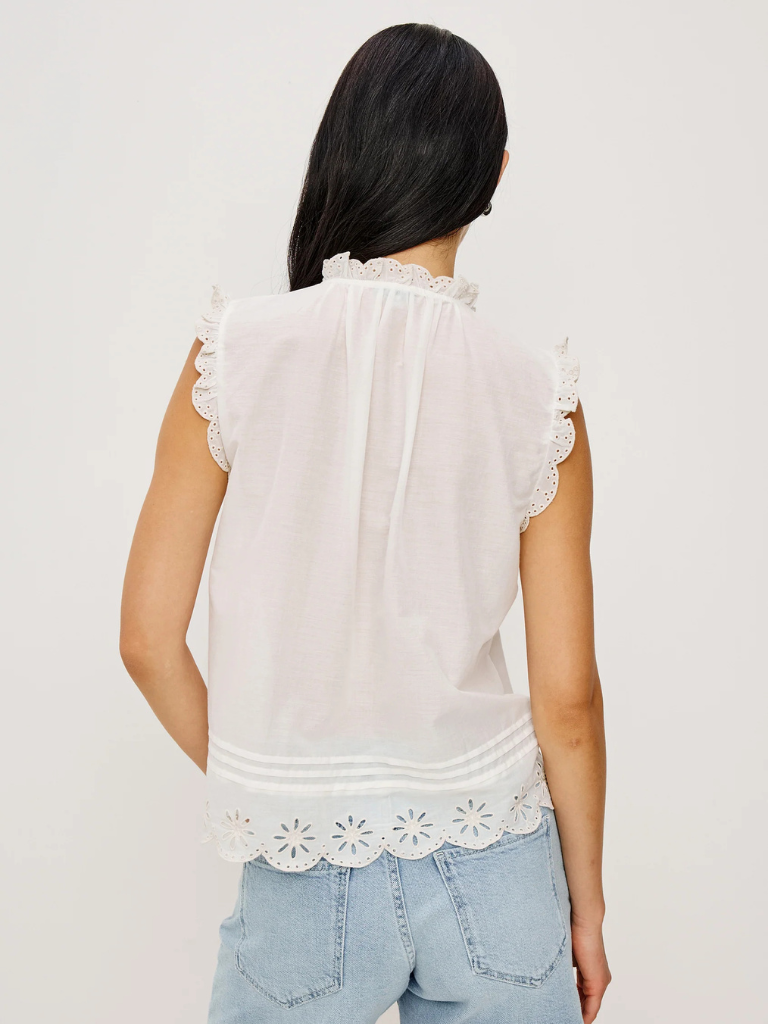 Avery top in White