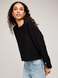 Axel Crewneck Sweater in Black