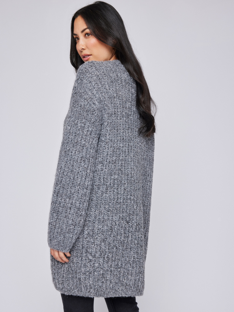 Enid Cardigan in Heather Charcoal