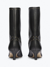 Tricia Studded Boot in Black Calf