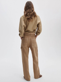 Atlas Linen Pants in Tan