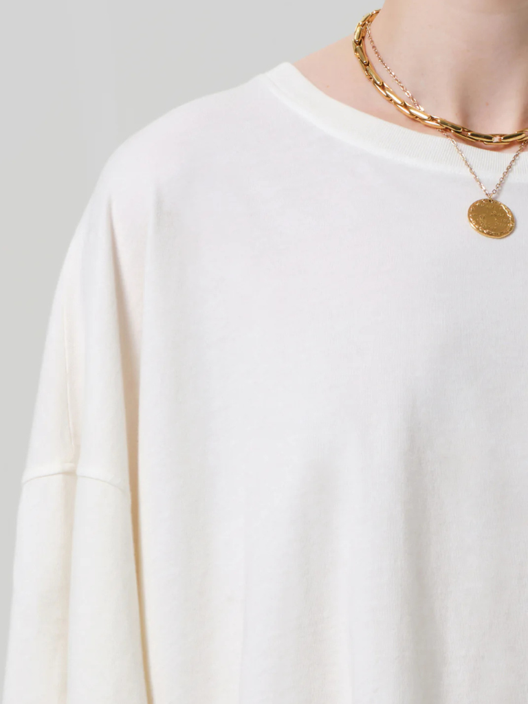 Crop Cape Tee In Pashmina