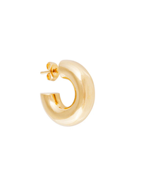 Bold Gold Midi Hoops in Gold
