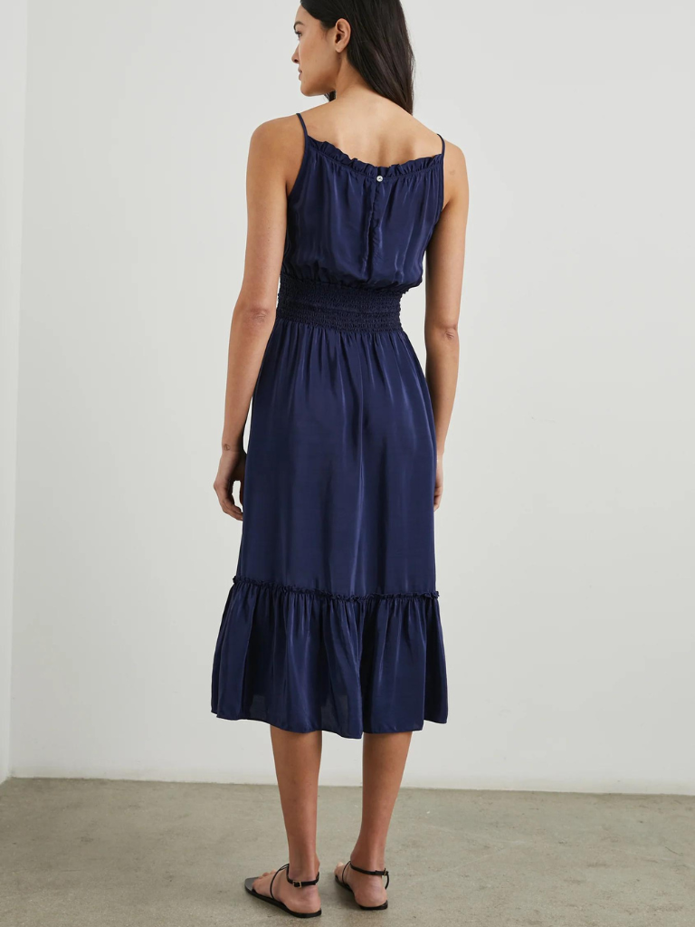 Magdalene Dress in Admiral Blue