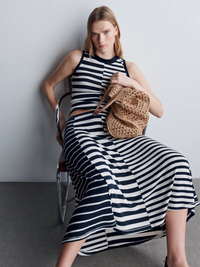 Knit Mix Striped Skirt in Salute Multi