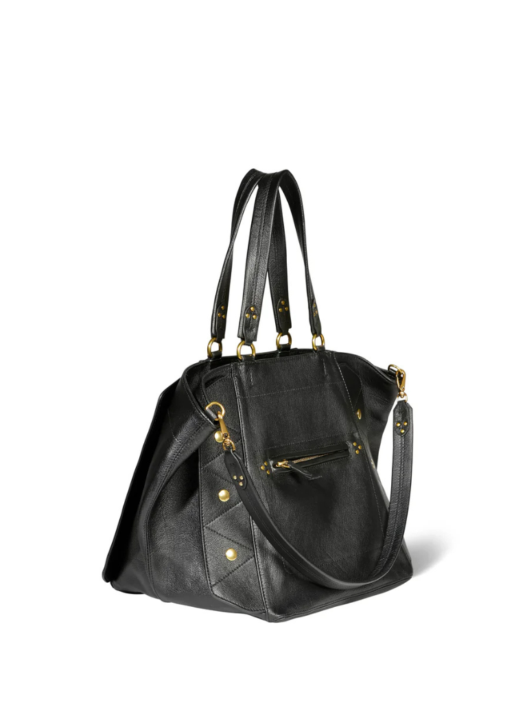 Roger Tote in Noir/Brass