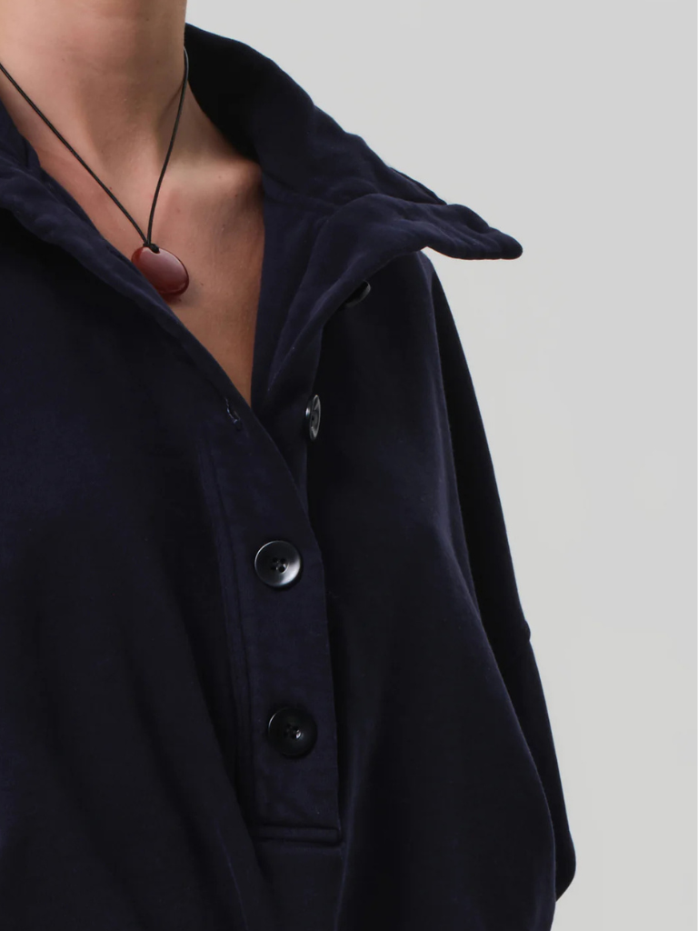 Mirelle Funnel Neck in Navy