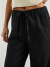 Emmie Linen Pant in Black
