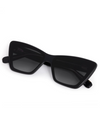 Brigitte NYLON Sunglasses in Black + Black & Crystal