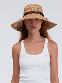 Garden Straw Hat in Natural/Brown