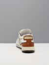 MI Basket Row Cut Heritage Shoe in White/Beige