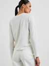 Cotton Cashmere Long Sleeve in White