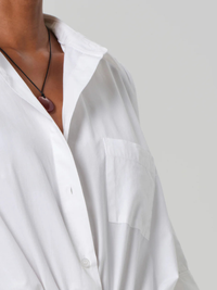 Claire Origami Shirt in Optic White