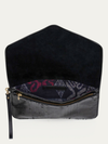 Alicia Python Clutch in Black