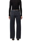 Lindz Low Rise East Straight w/ Tuxedo Stripe in Kuro