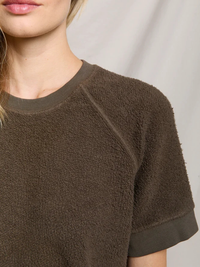 Ziggy Short Sleeve Crew in Dark Olive